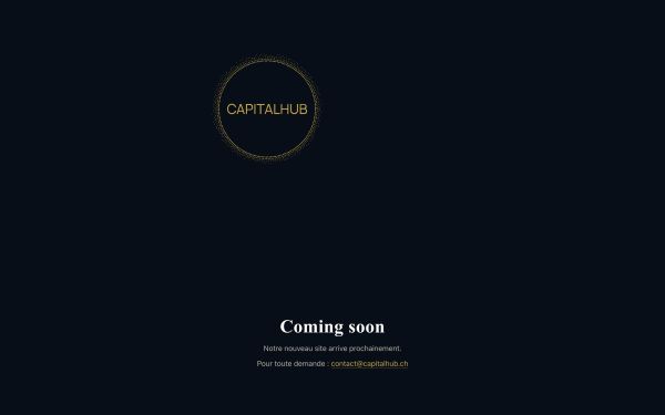 Site vitrine multilingue CapitalHub - référence web Pixinside