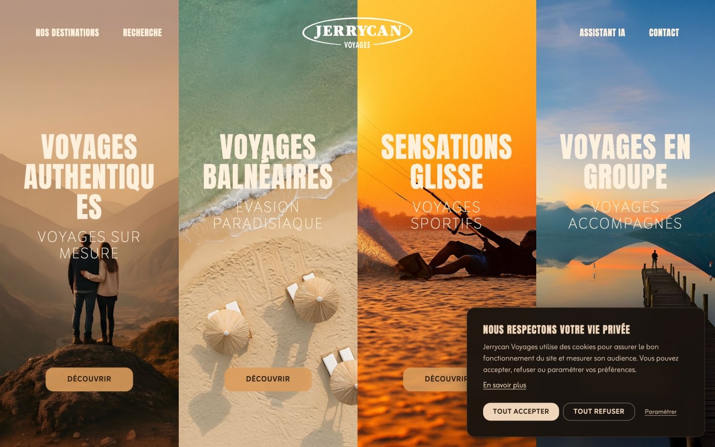 Jerrycan Voyages - Pixinside rÃ©fÃ©rence web